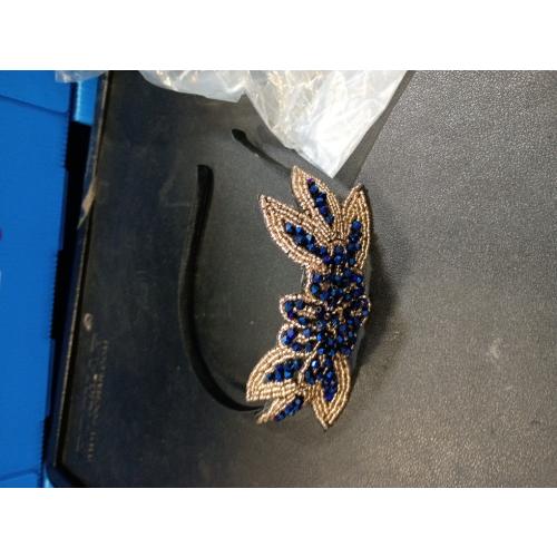 Beaupretty Retro 1920s Hairband Flapper Headpiece with Leaf Design, Rhinestone Beadwork for Women's Theme Party