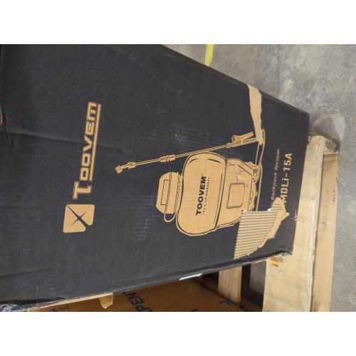 Toovem 4 Gallon Battery Powered Backpack Sprayer - Electric Garden Sprayer with 18V Strong Battery, Automatic Pressurization, 4 Nozzles, Comfortable Design for Lawn, Garden, Farms & Orchards Spraying