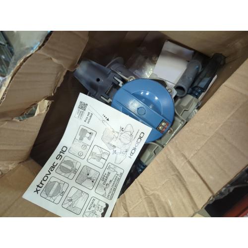 KOKIDO (2024 New) Rechargeable Heavy-Duty Pool Vacuum, 8X Suction, Standard and Fine Filter Bags XTROVAC 910 Bundle with Pool Brush Head