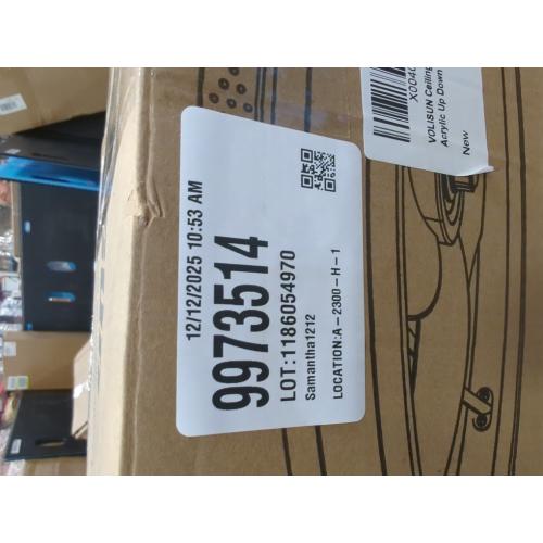 VOLISUN Fandelier Ceiling Fans with Lights and Remote, 15.7in Low Profile Ceiling Fan Flush Mount, 3000K-6500K Dimmable Bladeless LED Fan Light, White Modern Ceiling Fans with Lights for Bedroom