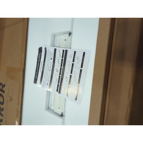 TokeShimi 24x36 Beveled Wall Mirror Decorative, Bathroom Vanity Mirrored with 1 Beveled Edge, Shatterproof Modern Frameless Mirror Bathroom Rectangle for Living Room, Entryway, Restroom