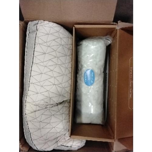 Coop Home Goods Eden Cool Adjustable Pillow, King Size - Adjustable Memory Foam with Gel Infusion - Soft Breathable Lulltra Fabric - Ideal for All Sleepers - Eco-Friendly CertiPUR-US Certified