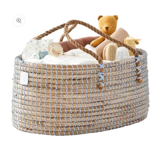 BEBE BASK LILY Diaper Caddy - Dove