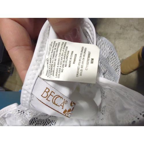 Size Medium BECCA Color Play One Piece Swimsuit, Plunge Neck, Crochet, Bathing Suits for Women