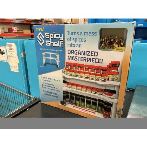 Spicy Shelf Patented Spice Rack and Stackable Organizer