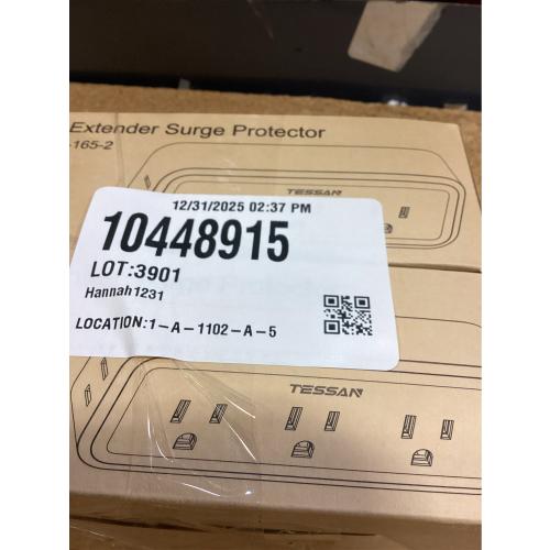 2 pack Multi Plug Outlet Extender, TESSAN Surge Protector Wall Plug Splitter with 5 Electrical Outlet Expander, Multiple Plug Adapter for Travel Home Office