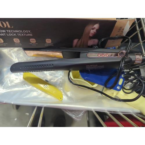 Airflow Styler, Titanium Flat Iron Hair Straightener, Professional Curling Iron with Cooling Air Vents to Lock in Style