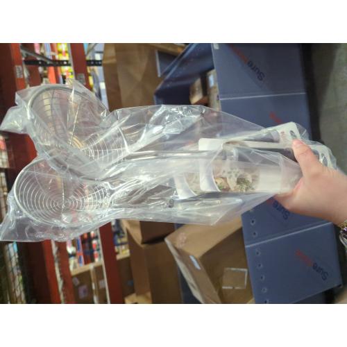 2 Pack KitchenAid Black ABS Plastic/Stainless Steel Asian Strainer