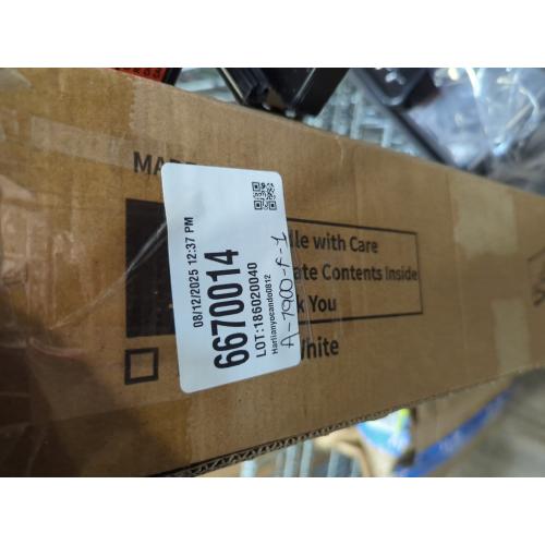 White Wall Mounted Clothes Drying Rack 40 inches, Foldable Wall Mount Laundry Rack Folding Indoor, Drying Rack Clothing Collapsible, Hidden Space Saver with Wall Template, 6 Rods,