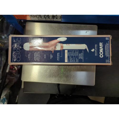 Conair Double Ceramic 1 1/2-Inch Curling Iron, 1 ½ inch barrel produces soft waves – for use on medium and long hair