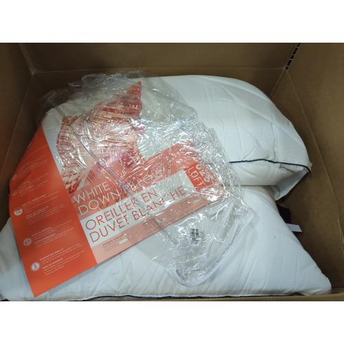 20x30 2 Pack 625 Loft White Down Pillow - Soft Support - Queen Size