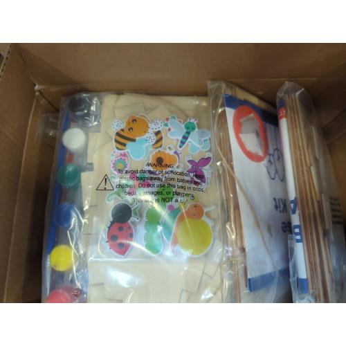 Birdhouse Kit - 15 Unfinished Wood Bird Houses for Children to Paint - Wood Craft Project Kits for Kids - Wooden Arts & Craft for Girls & Boys