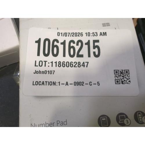Microsoft Number Pad Glacier - Bluetooth 5.0 Connectivity - 2.4 GHz Frequency Range - Connect up to 3 devices - 1.3mm low profile key travel