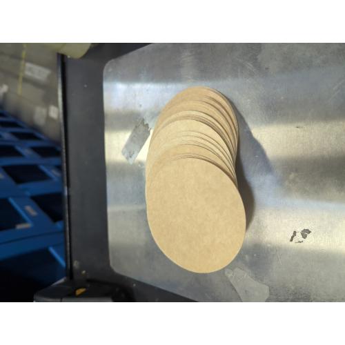 Brown 100 Pack eSplanade Disposable Coaster - Made of Paper (Set of 100) - Use and Throw Reversible Coasters - Perfect for Bar, Hotel, Restaurant Purpose & Parties (Brown Round)