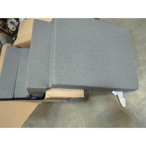 Youzi Folding Sofa Bed, Foldable Mattress for Bedroom and Living Room, 6 Inches Single Four-fold Floor Sofas for Guests, Sofa Bed Chair Floor Mattress with Washable Cover, Dark Gray, 75 x 25 x 6
