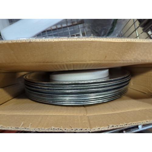 12 Pack 13 Silver Plastic Beaded Charger Plates - 12 pcs 13 Inch Round Wedding Party Decroation Metallic Charger Plates (Silver, 12)