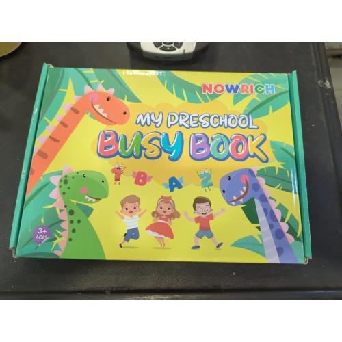 Montessori Busy Book for Toddlers 3-5, Dinosaur My Preschool Learning Activities, Education Kindergarten Sticker Workbook, Travel Toys for Kids, Birthdays Gifts for Boy and Girl Age 3 4 5 Year Old