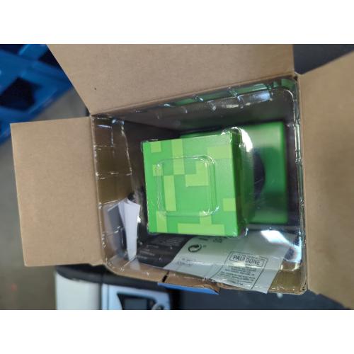 Green Paladone Minecraft Creeper Alarm Clock - Officially Licensed, in-Game Music & Night Light for Kids & Tweens, Gaming Room Accessory