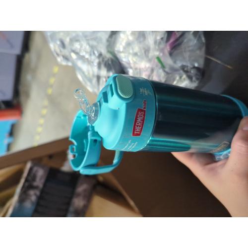 FUNtainer 12 oz. Teal Stainless Steel Vacuum-Insulated Water Bottle