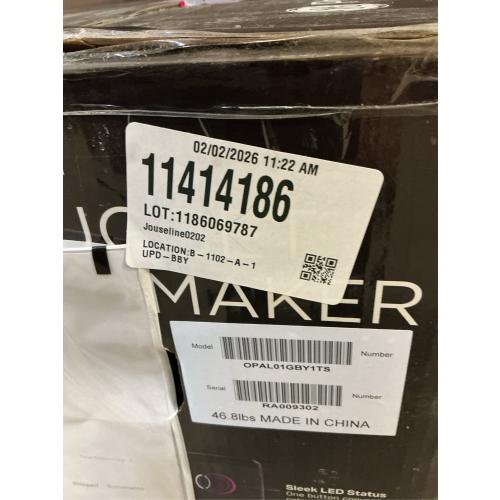 GE Profile - Opal Nugget Ice Maker with Rapid Ice Production - Black Stainless Steel