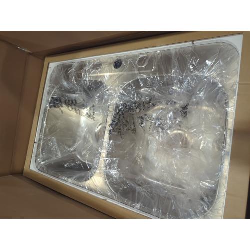 Size  33 x 22 x 9 Inch 50/50 Top-mount/Drop-in Stainless Steel Double Bowl Kitchen Sink with Strainer - 18 Gauge Stainless Steel-3 Faucet Hole