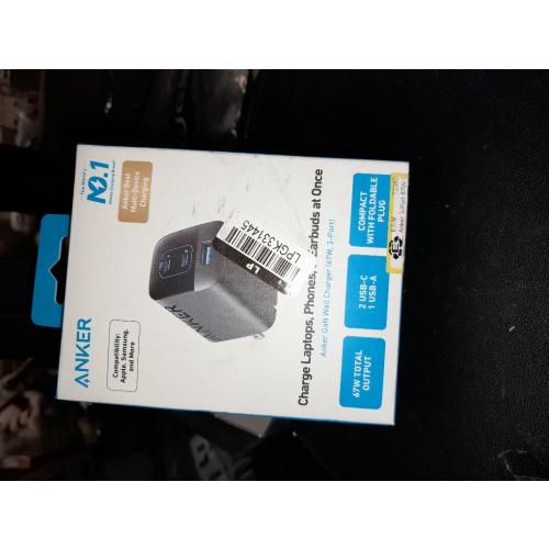 Anker Prime 67W USB C Charger, Anker GaN Wall Charger, 3-Port Compact Fast PPS Charger, For MacBook Pro/Air, Pixelbook, iPad Pro, iPhone 17/16/Pro, Galaxy S23/S22, Note20, Pixel, Apple Watch, and More