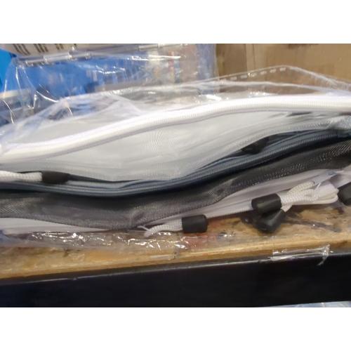 14PCS Zipper Mesh Pouch Double Layer A5 Size Nylon Mesh Zipper Pouch Bag