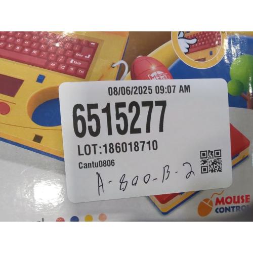 RiToEasysports Kids Learning Laptop, Plastic High Simulation Educational Toddler Learning Computer Toy with (Yellow Retractable Mouse) Electronic Toy