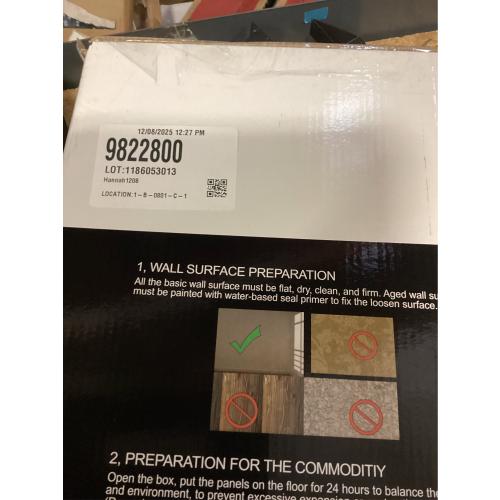 Art3d Slat Wall Panel, 3D Fluted Textured Panel 12-Tile 19.7 x 19.7in. - Cover 32 Sq.Ft., Black