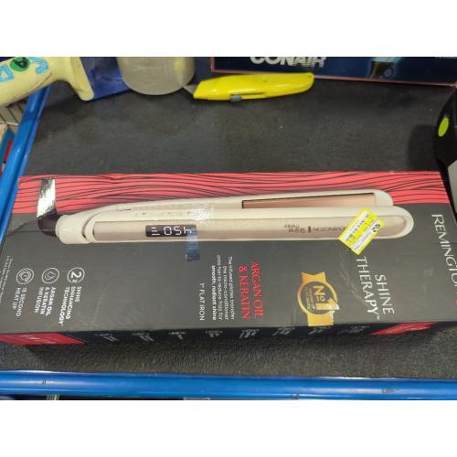 Remington Shine Therapy 1 inch Hair Straightener Iron, Flat Iron Infused with Argan Oil & Keratin, Professional Ceramic Flat Iron for Less Frizz, Shines and Smooth, Styling Tools