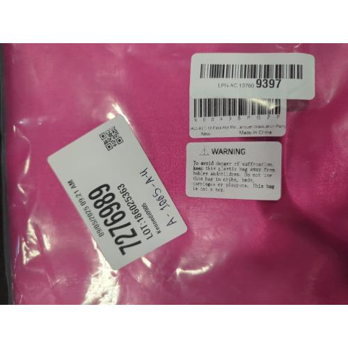 Pink 20x20 VACVELT 12 Pack Hot Pink Satin Napkins 20x20 Inch for Wedding, Elegant Dinner, Square Table Decor, Restaurant, Banquet, Graduation Party - Scalloped Silky Cloth