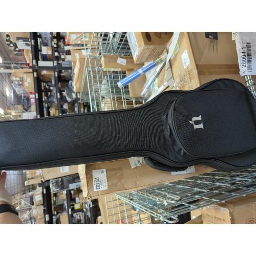 Natasha Carbon Fiber Acoustic Guitar, 38-inch Steel-string Guitarra,Durable Thin 6-string Guitar for Beginners (Black)
