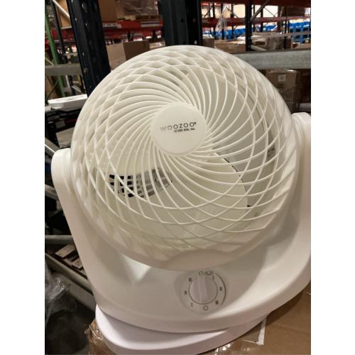 IRIS WOOZOO Oscillating Air Circulator Fan, White