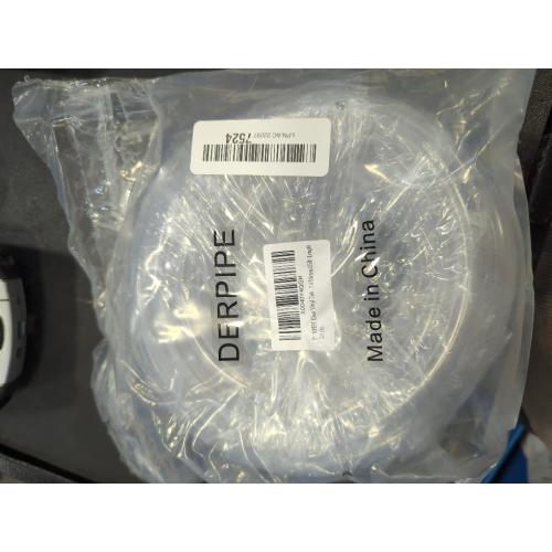 25ft Clear Vinyl Tubing - 3/8 ID 1/2 OD PVC Tube Food Grade Flexible Plastic Pipe Hose for Homebrewing, Siphon Pump 7.6 Meters(25ft) Length