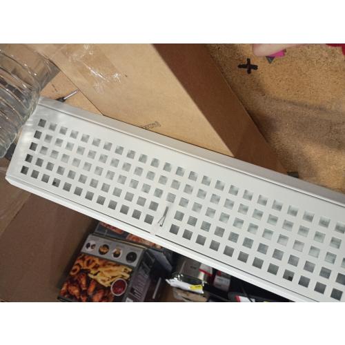 1 Pack 15 Inch Baseboard Register Vent Duct Opening Size, Vent Covers with Air Adjust Lever Including Screws, Baseboard Air Covers for Home Floor Diffuser Wall Corner, Easy Install (White)