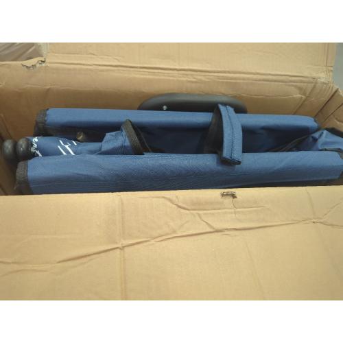 Size Large Color Blue Large Collapsible Wagon Cart Heavy Duty Foldable, Large Capacity Foldable Grocery Beach Wagon for Camping Sports Shopping, Blue