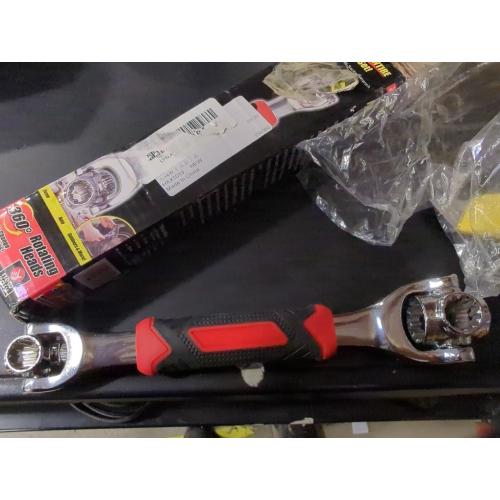 Universal Socket Wrench 48 in 1 Wrench Multifunction Wrench Tool with 360 Degree Rotating Head, Spanner Tool for Home and Car Repair