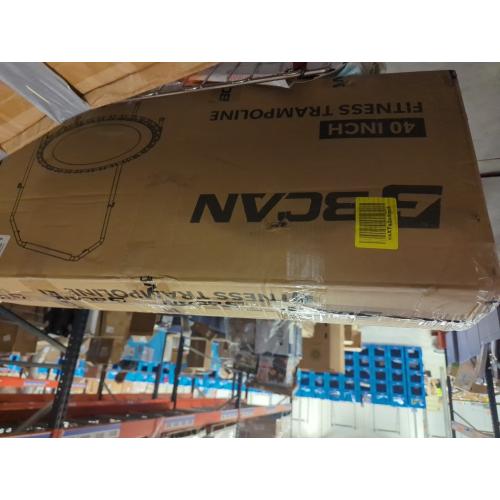 BCAN 450/550LBS Mini Rebounder Trampoline for Adults with Bar, Fitness Trampoline with Bungees, Adjustable Handle, Stable & Quiet, Indoor Outdoor, Whole-Body Workout & Relaxation at Home-40IN/48IN