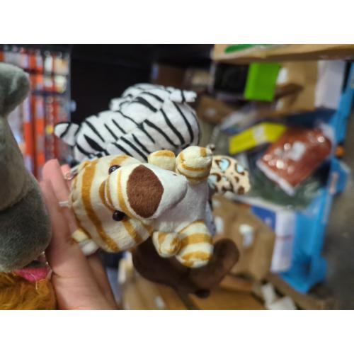 Tezituor 6-Pack Small Stuffed Animals Bulk Plush Toys, 6 Mini Cute Stuffed Animal Keychains for Kids, Mini Plushies Bulk Stuffed Animals for Christmas, Easter, Birthday, Party and Decor