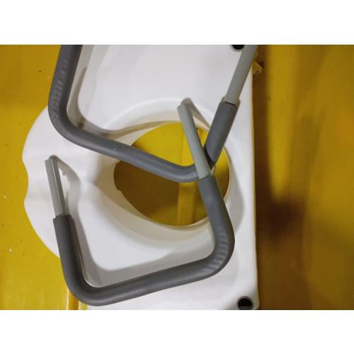 Carex E-Z Lock Raised Toilet Seat with Handles, 4.5 Inch Toilet Seat Riser with Arms, Toilet Riser Fits Most Toilets, Elongated or Round, Toilet Seat Lifter, White