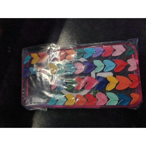 CASETiFY Impact Case for iPhone 15 Pro [4X Military Grade Drop Tested / 8.2ft Drop Protection/Compatible with Magsafe] - Clear Polka Daub Hearts - Clear Black