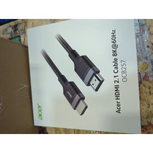 Acer 8K HDMI 2.1 Cable 6.6FT, 48Gbps Ultra High-Speed Braided Cord Supports 8K@60Hz, 4K@120Hz, HDR10 /HDCP 2.2 & ARC/eARC, Certified HDMI Cable Compatible with PS5, PS4, Xbox, Monitors, Laptops, HDTV