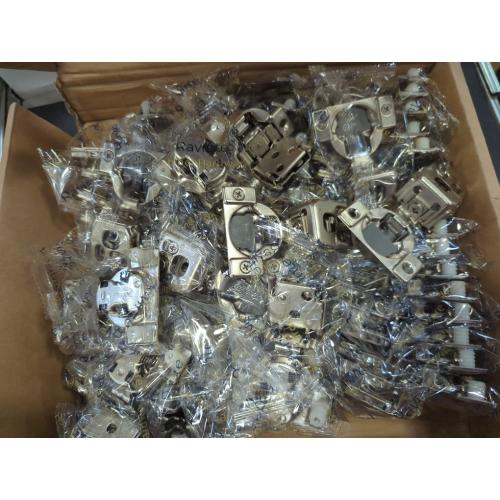 Ravinte 50 Pack 25 Pairs 1-1/4 inch Overlay Soft Close Hinges for Kitchen Cabinet Hinges Satin Nickel Hidden Hinges Stainless Steel Concealed Hinge self Closing