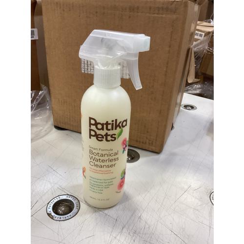 Patika Pets | Botanical Cleanser for Dogs & Cats, Waterless Shampoo & Gentle Conditioner Spray, No Rinse Formula, Paraben Free, Natural Ingredients for Sensitive Itchy Skin - 16.2oz