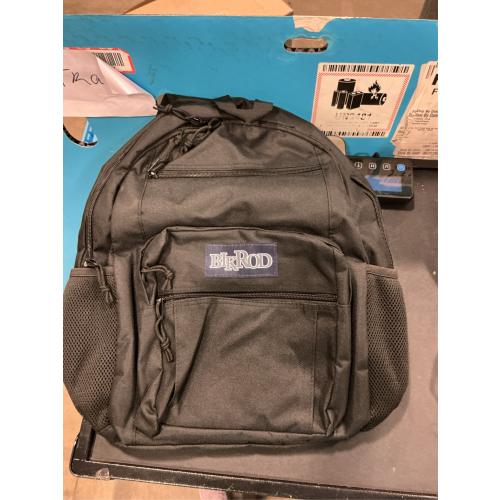 BIKROD Big Student Backpack (Black/Black, One Size)