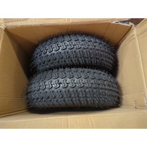 15x6.00-6nhs Lawn Mower Front Tire 4 Ply Tubeless 15x6x6 Lawn Mower 570 Lbs Tire and Wheel with 3/4 Bushing and 12 Spacers, Replacement for Garden Lawn Tractor Riding Lawn Mower, 2 Pack