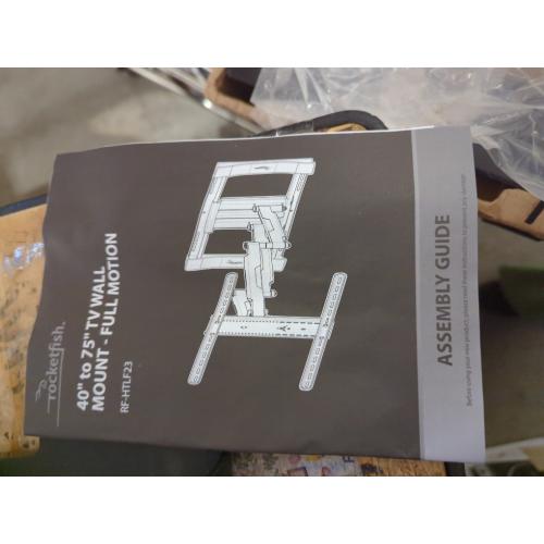 Troquedish.Listed Full Motion TV Wall Mount for 40–75 .weight 100 lbs (45.3 kg)