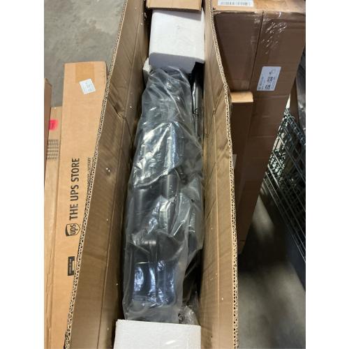 BCAN Adult Mini Trampoline, 48 Fitness Trampoline with Bungees, U Shape Adjustable Foam Handle, Stable & Quiet, Indoor Outdoor Workout-Black