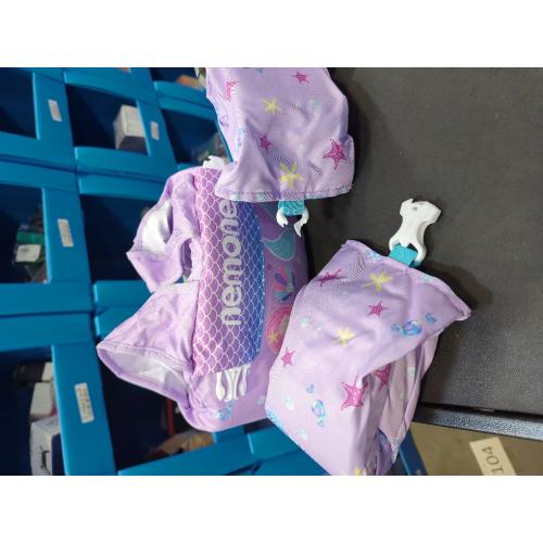 Purple Nemone Toddler Swim Vest for 22-70 lbs Kids Floaties Swim Jacket with Arm Water Wings for Girls Boys 1 2 3 4 5 6 7 Years Old Beach Pool 20 30 40 50 60 66 Pounds Puddle Jumper