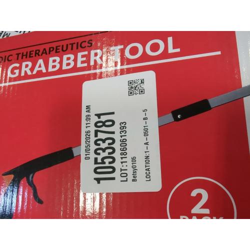 Medic Therapeutics 2-Pack Extra Long Reacher Grab Tool W/ Magnetic Ti. Lightweight with a Strong Grip and Easy Attachment to Canes  Walkers  and Wheel